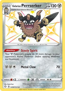 Galarian Perrserker - Shining Fates: Shiny Vault #SV087