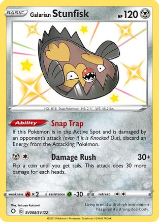 Galarian Stunfisk - Shining Fates: Shiny Vault #SV088
