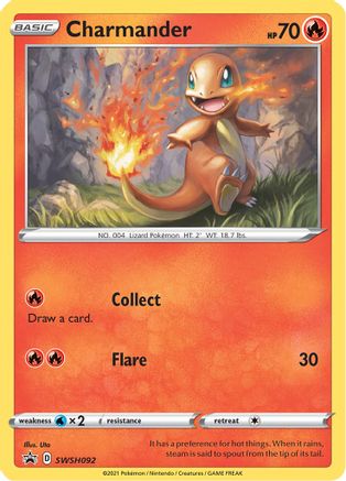 Charmander - SWSH092 - SWSH: Sword & Shield Promo Cards #SWSH092