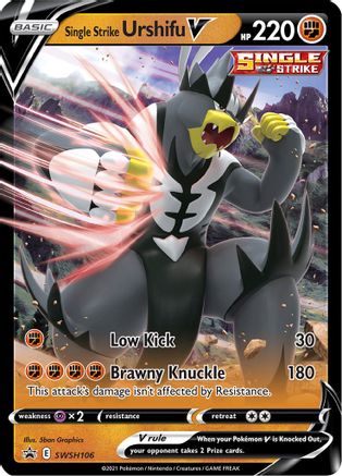 Single Strike Urshifu V - SWSH106 - SWSH: Sword & Shield Promo Cards #SWSH106