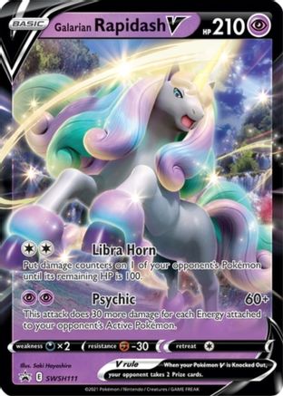 Galarian Rapidash V - SWSH111 - SWSH: Sword & Shield Promo Cards #SWSH111