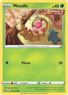 Weedle - SWSH06: Chilling Reign #001