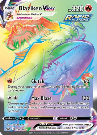 Blaziken VMAX (Secret) - SWSH06: Chilling Reign #200