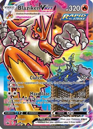 Blaziken VMAX (Alternate Art Secret) - SWSH06: Chilling Reign #201