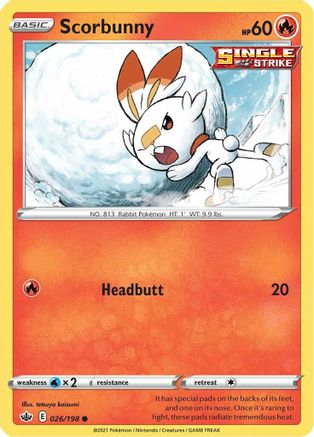 Scorbunny - SWSH06: Chilling Reign #026