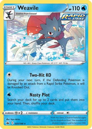 Weavile - SWSH06: Chilling Reign #031
