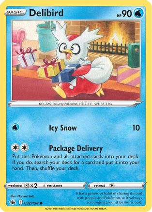 Delibird - SWSH06: Chilling Reign #032