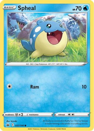 Spheal - SWSH06: Chilling Reign #037