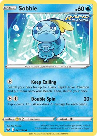Sobble - SWSH06: Chilling Reign #041