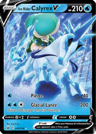 Ice Rider Calyrex V - SWSH06: Chilling Reign #045