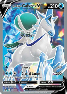 Ice Rider Calyrex V (Full Art) - SWSH06: Chilling Reign #163