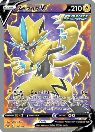 Zeraora V (Full Art) - SWSH06: Chilling Reign #165