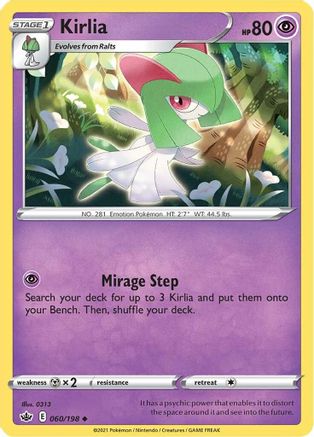 Kirlia - SWSH06: Chilling Reign #060