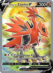 Galarian Zapdos V (Full Art) - SWSH06: Chilling Reign #173