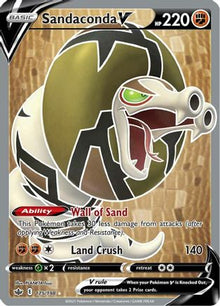 Sandaconda V (Full Art) - SWSH06: Chilling Reign #175