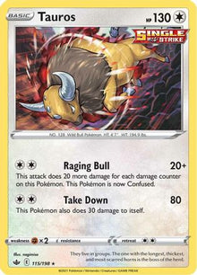 Tauros - SWSH06: Chilling Reign #115