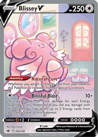Blissey V (Alternate Full Art) - SWSH06: Chilling Reign #183