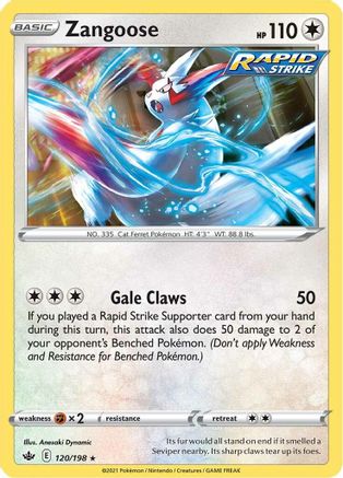 Zangoose - SWSH06: Chilling Reign #120
