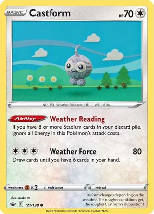 Castform - SWSH06: Chilling Reign #121