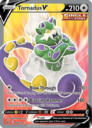 Tornadus V (Full Art) - SWSH06: Chilling Reign #184
