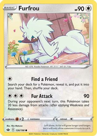 Furfrou - SWSH06: Chilling Reign #126