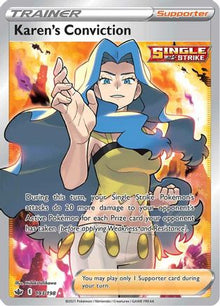 Karen's Conviction (Full Art) - SWSH06: Chilling Reign #193