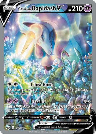 Galarian Rapidash V (Alternate Full Art) - SWSH06: Chilling Reign #168