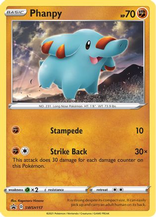 Phanpy - SWSH117 - SWSH: Sword & Shield Promo Cards #SWSH117