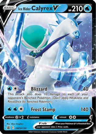 Ice Rider Calyrex V - SWSH130 - SWSH: Sword & Shield Promo Cards #SWSH130