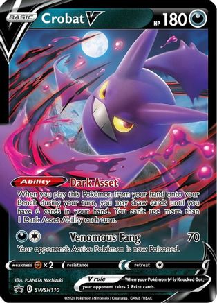 Crobat V - SWSH110 - SWSH: Sword & Shield Promo Cards #SWSH110