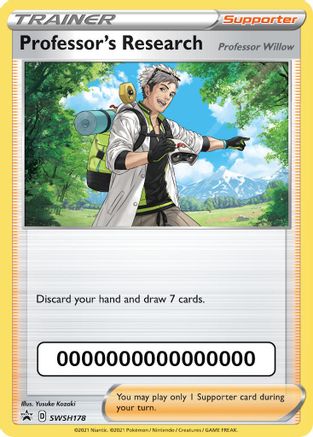 Professor's Research - SWSH178 (with Pokemon Go Code) - SWSH: Sword & Shield Promo Cards #SWSH178