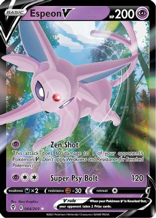 Espeon V - SWSH07: Evolving Skies #064