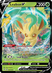 Leafeon V - SWSH07: Evolving Skies #007