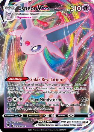 Espeon VMAX - SWSH07: Evolving Skies #065