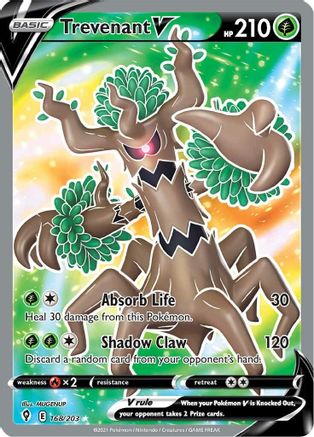 Trevenant V (Full Art) - SWSH07: Evolving Skies #168