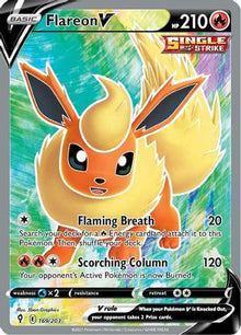 Flareon V (Full Art) - SWSH07: Evolving Skies #169