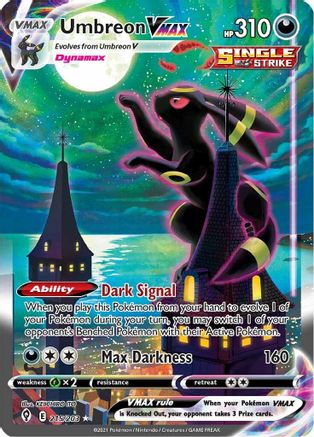 Umbreon VMAX (Alternate Art Secret) - SWSH07: Evolving Skies #215