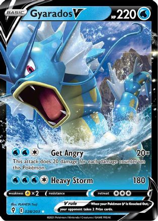 Gyarados V - SWSH07: Evolving Skies #028