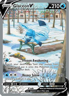 Glaceon V (Alternate Full Art) - SWSH07: Evolving Skies #175
