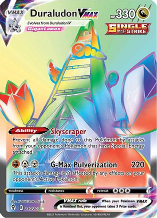 Duraludon VMAX (Secret) - SWSH07: Evolving Skies #219