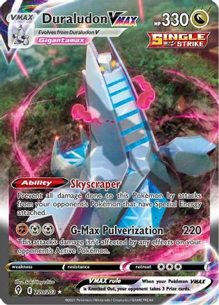 Duraludon VMAX (Alternate Art Secret) - SWSH07: Evolving Skies #220