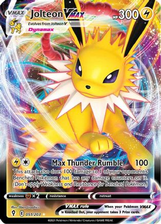 Jolteon VMAX - SWSH07: Evolving Skies #051