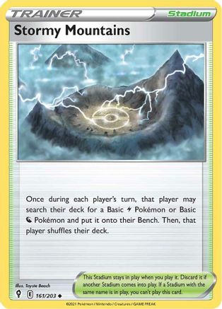 Stormy Mountains - SWSH07: Evolving Skies #161
