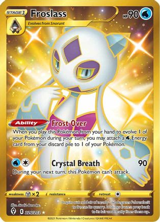 Froslass (Secret) - SWSH07: Evolving Skies #226