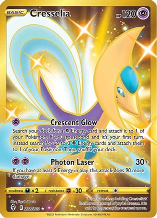 Cresselia (Secret) - SWSH07: Evolving Skies #228