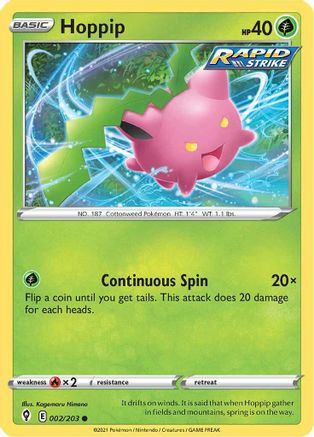 Hoppip - SWSH07: Evolving Skies #002