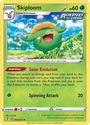 Skiploom - SWSH07: Evolving Skies #003