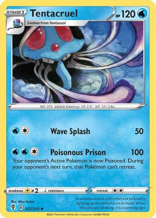 Tentacruel - SWSH07: Evolving Skies #027
