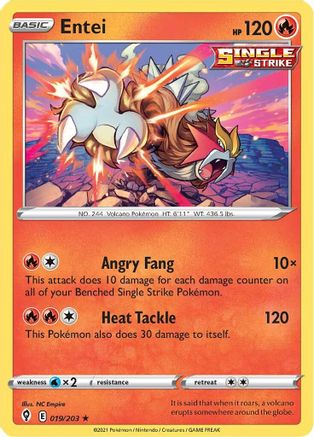 Entei - SWSH07: Evolving Skies #019
