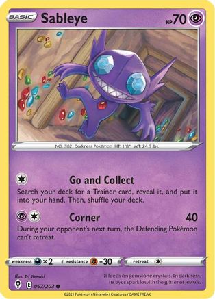 Sableye - SWSH07: Evolving Skies #067